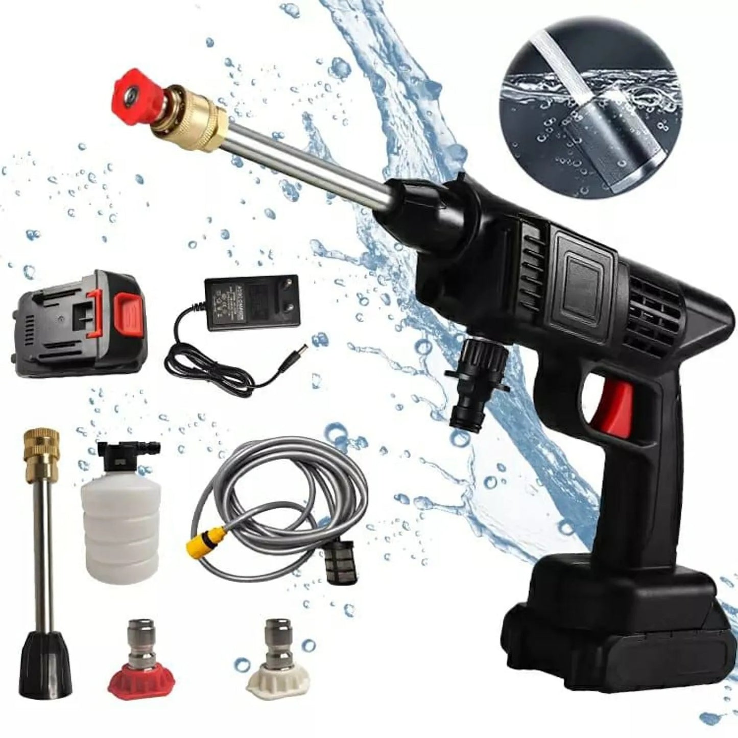 Pistola de agua a Presion con 2 Bateria