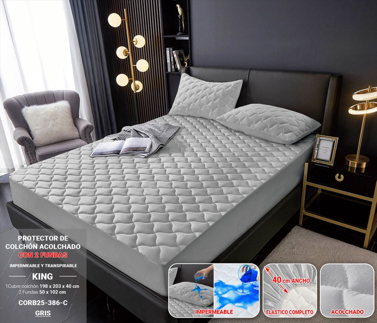 Protector de Colchon KING 3Pz
