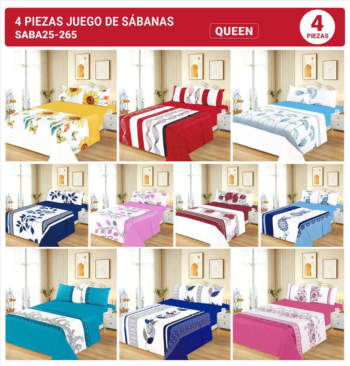 Sabana 4pz Estampada