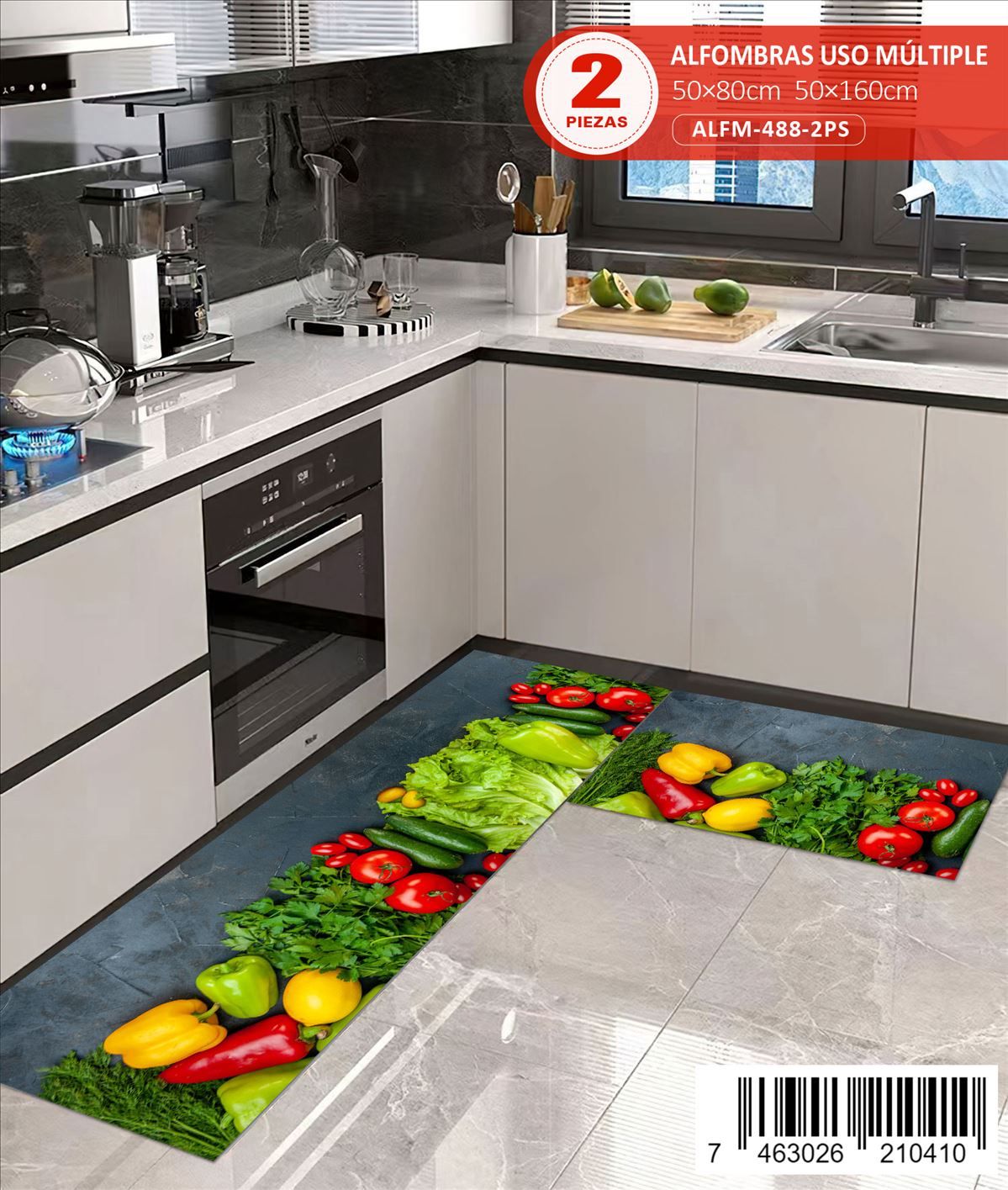 Alfombra De Cocina 2pz