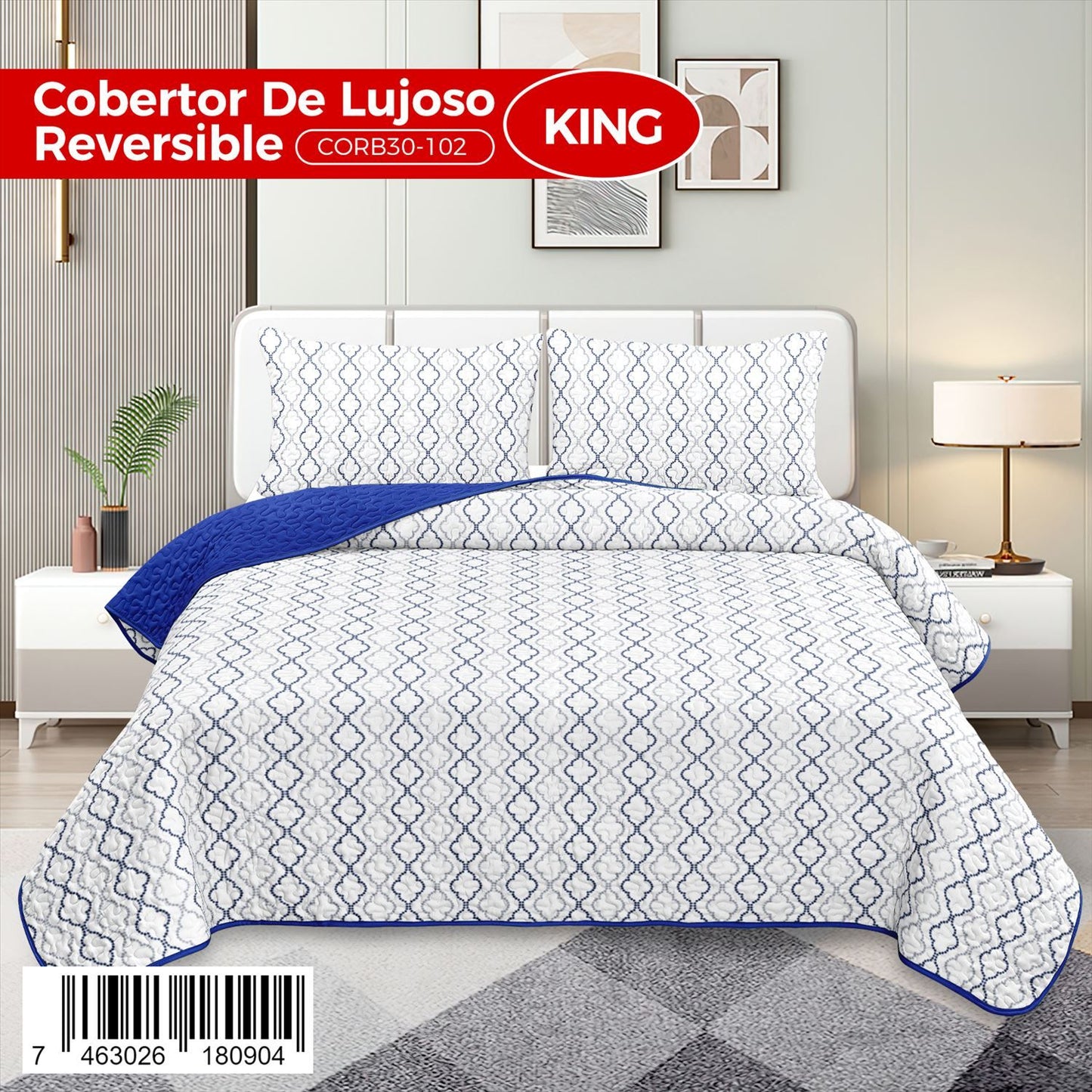 Cobertor 3 PIEZAS QUEEN y KING
