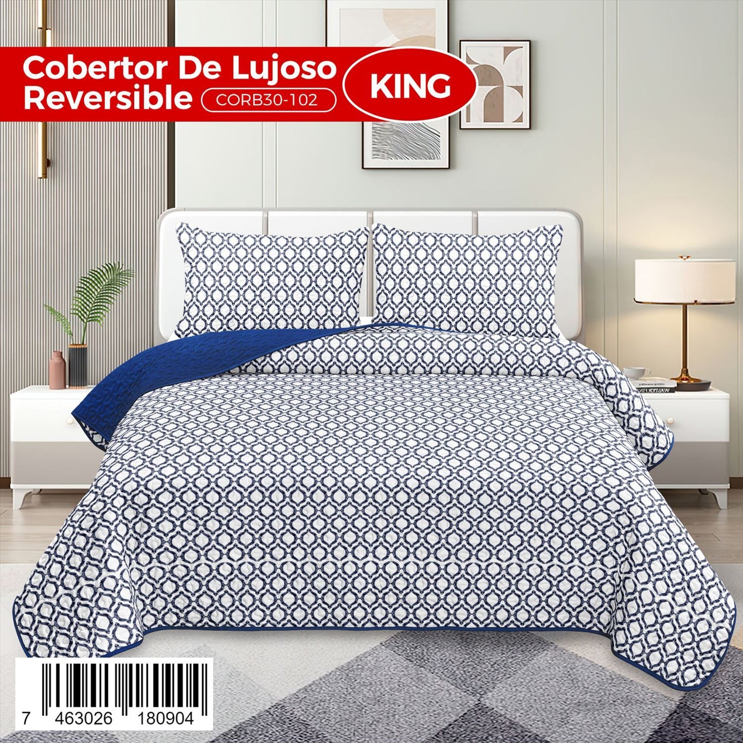 Cobertor 3 PIEZAS QUEEN y KING