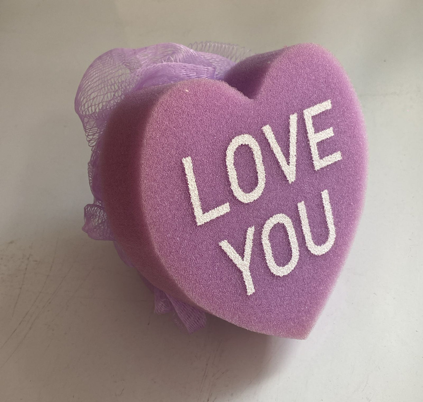Esponja Para bañarse de corazon XOXO