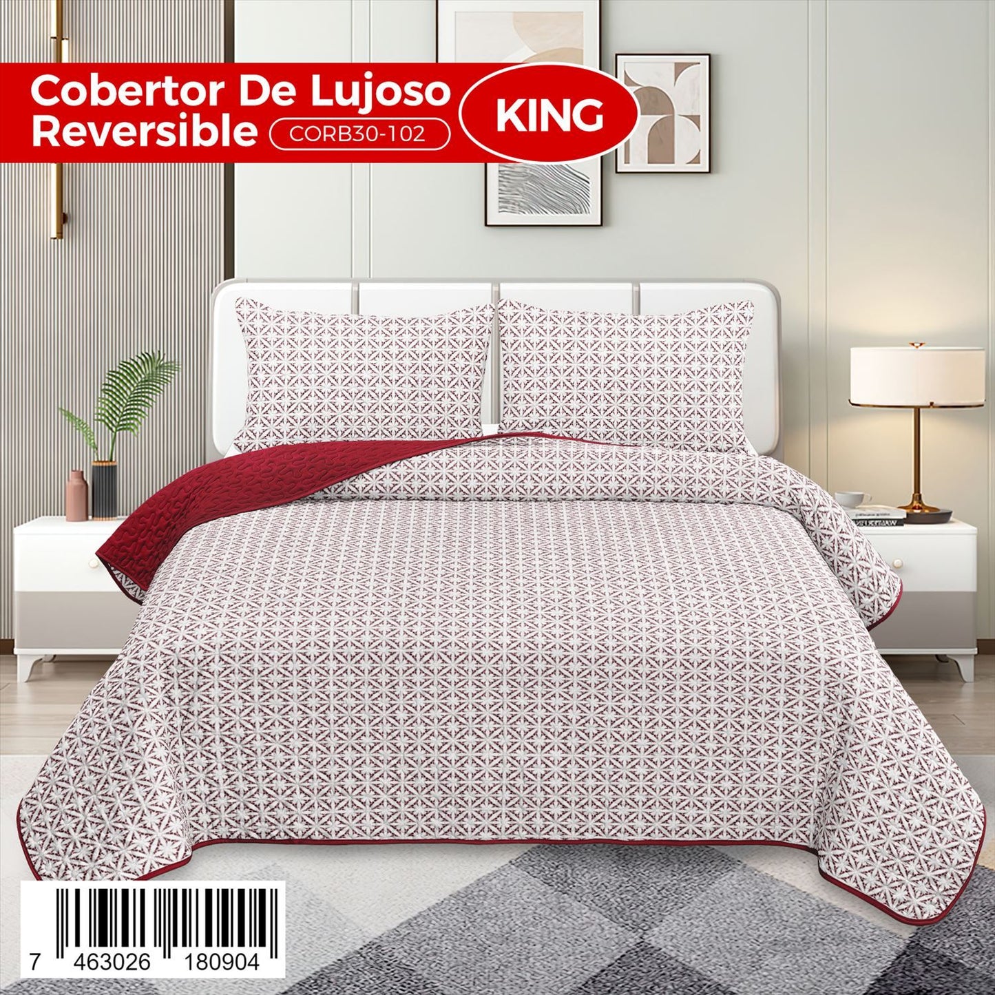 Cobertor 3 PIEZAS QUEEN y KING