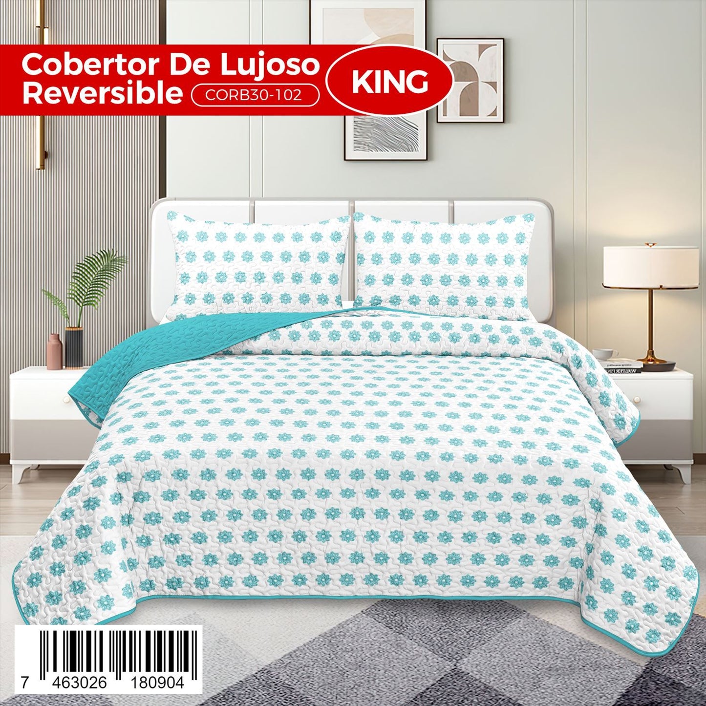 Cobertor 3 PIEZAS QUEEN y KING