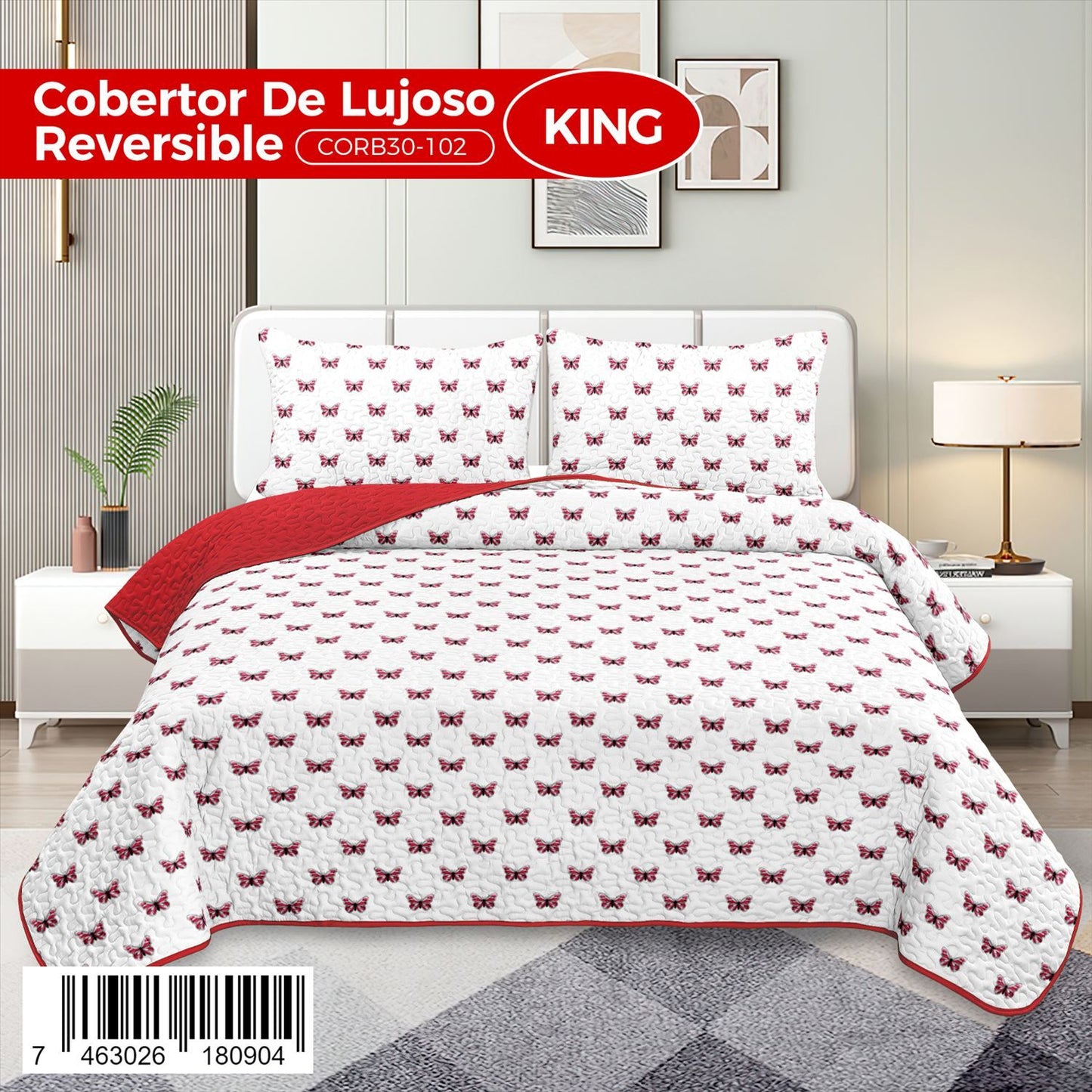 Cobertor 3 PIEZAS QUEEN y KING