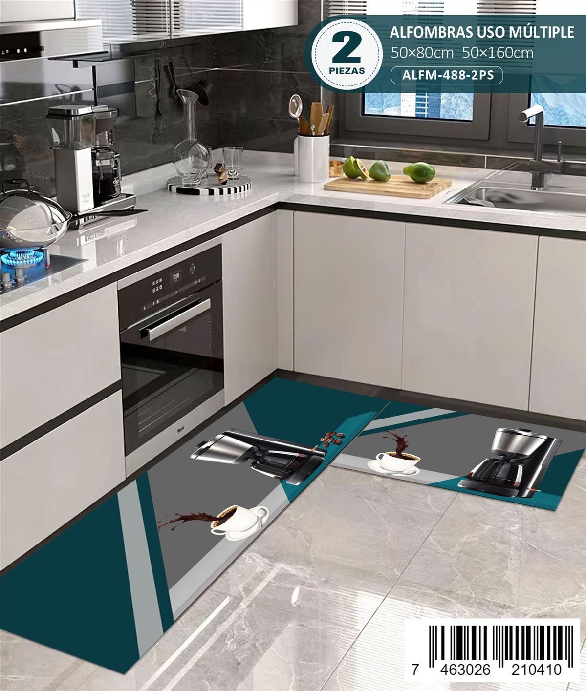 Alfombra De Cocina 2pz