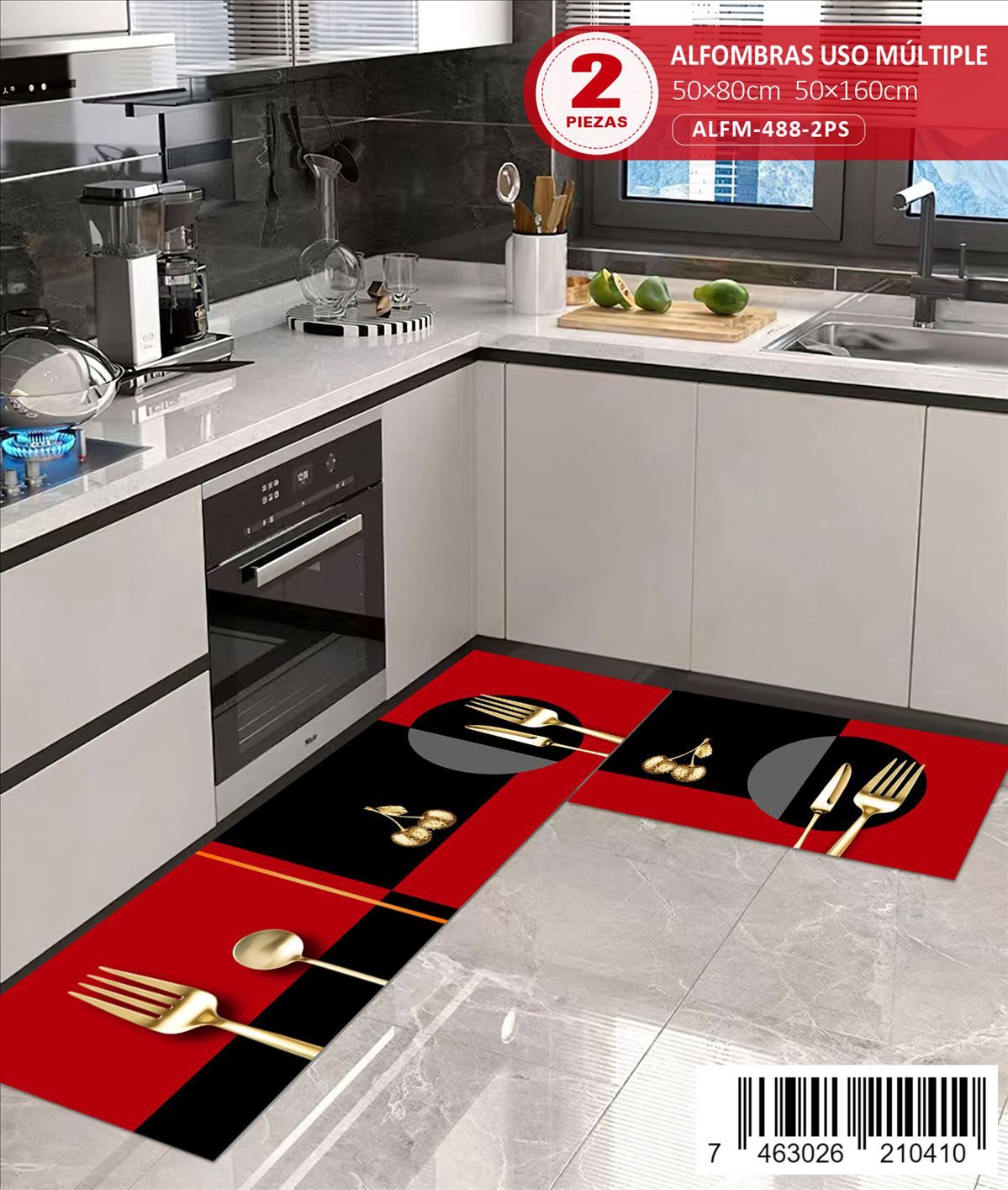 Alfombra De Cocina 2pz