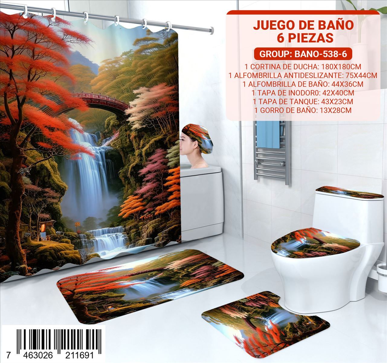 Juego de Baño de 6 pieza