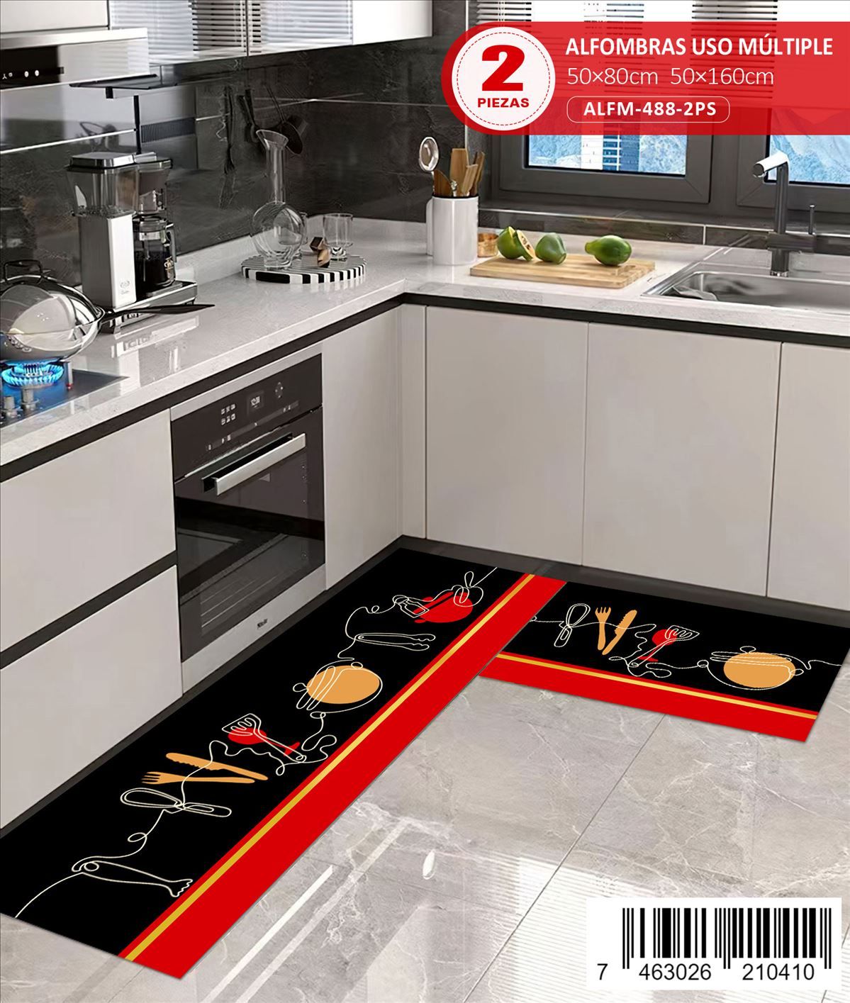 Alfombra De Cocina 2pz