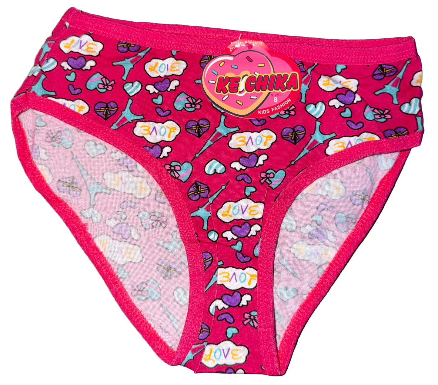 Panty de niña paris corazon