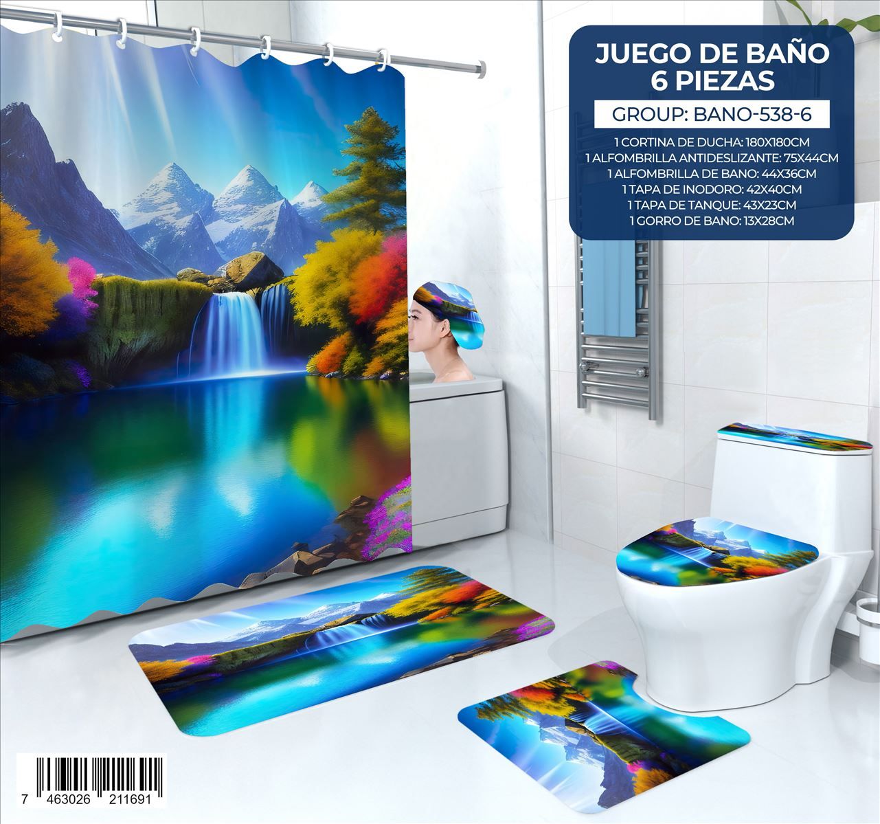Juego de Baño de 6 pieza