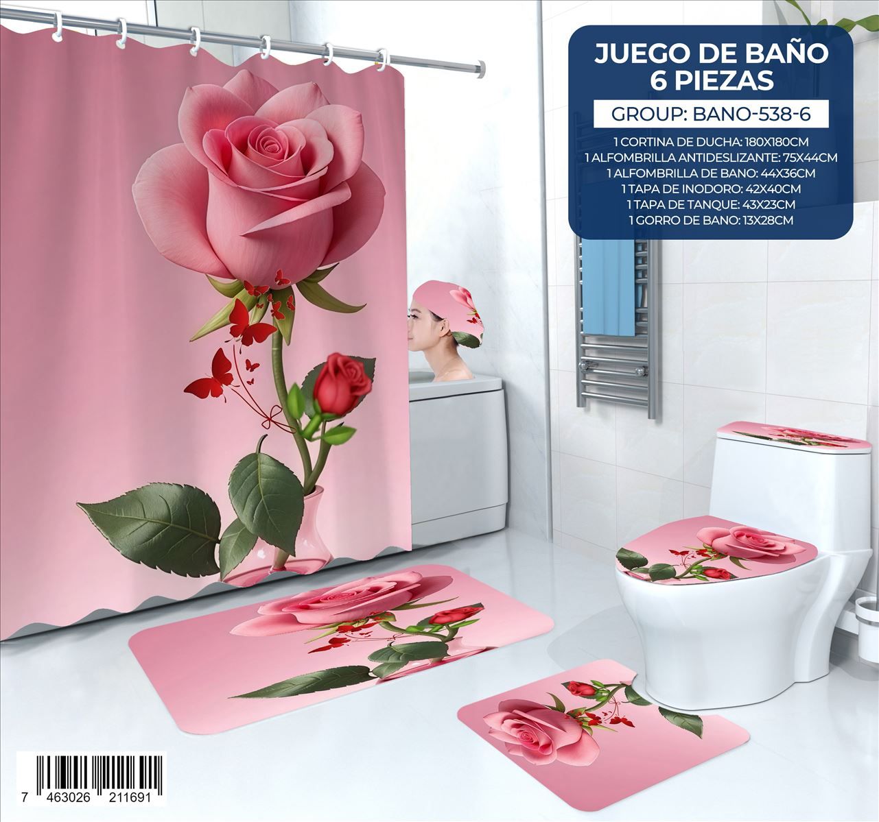 Juego de Baño de 6 pieza