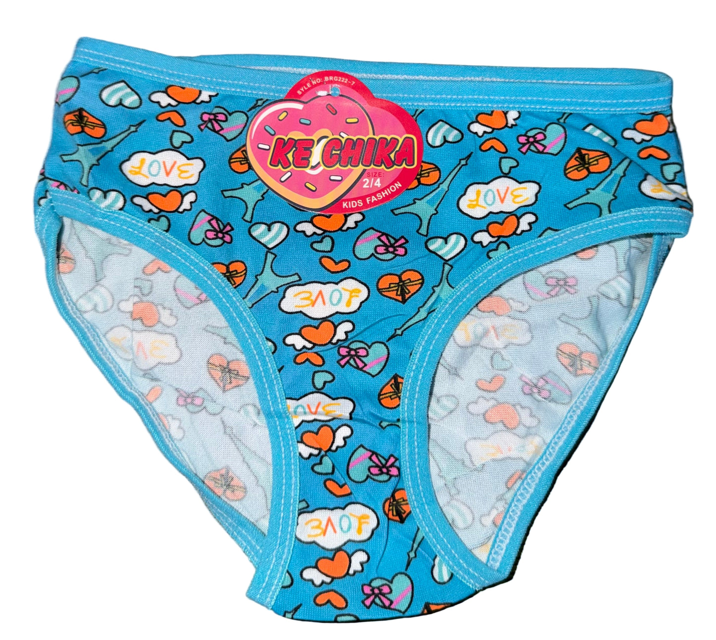 Panty de niña paris corazon