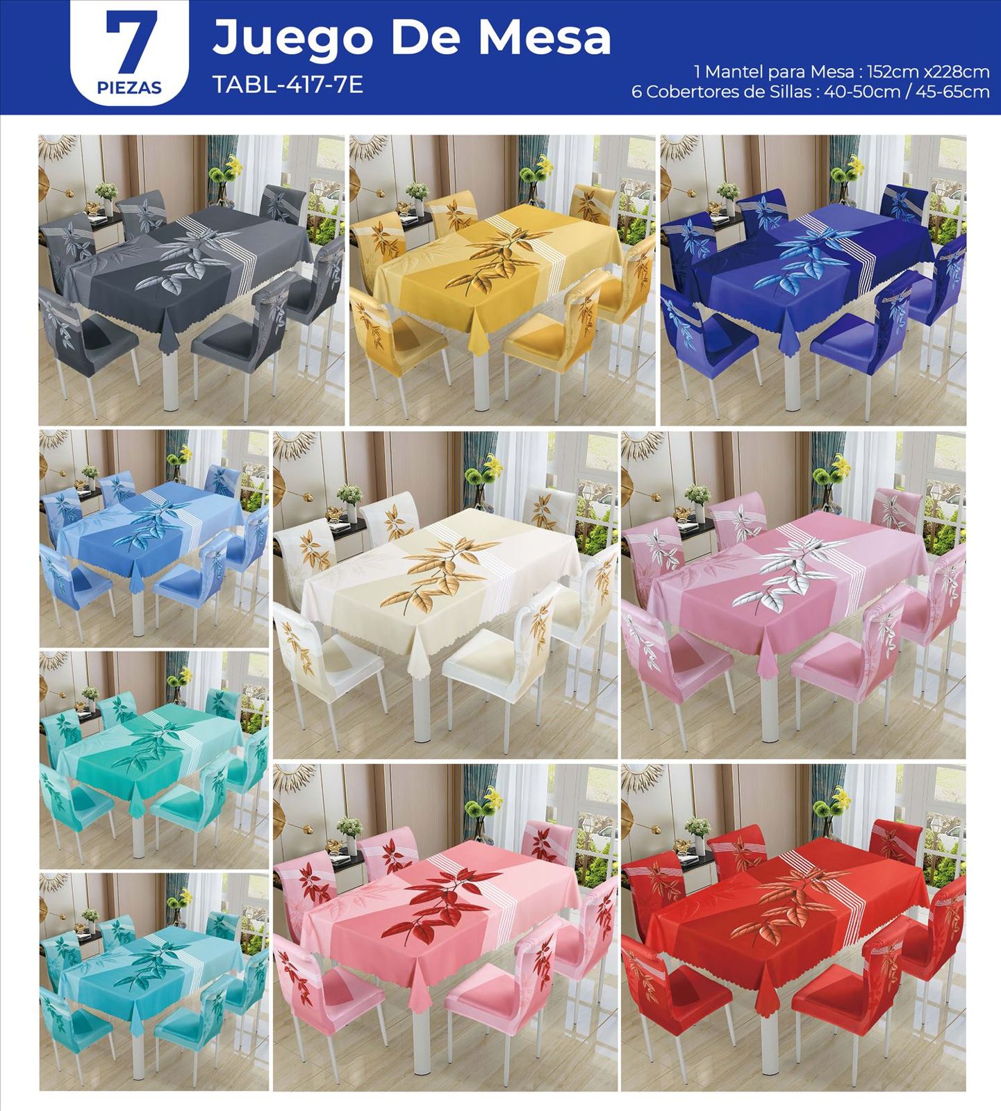 Mantel 7 Piezas