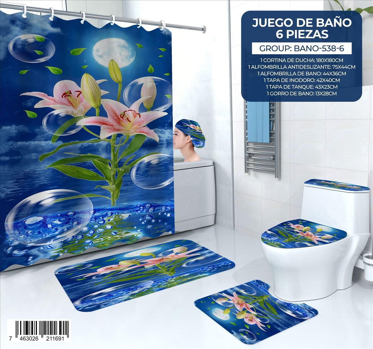 Juego de Baño de 6 pieza