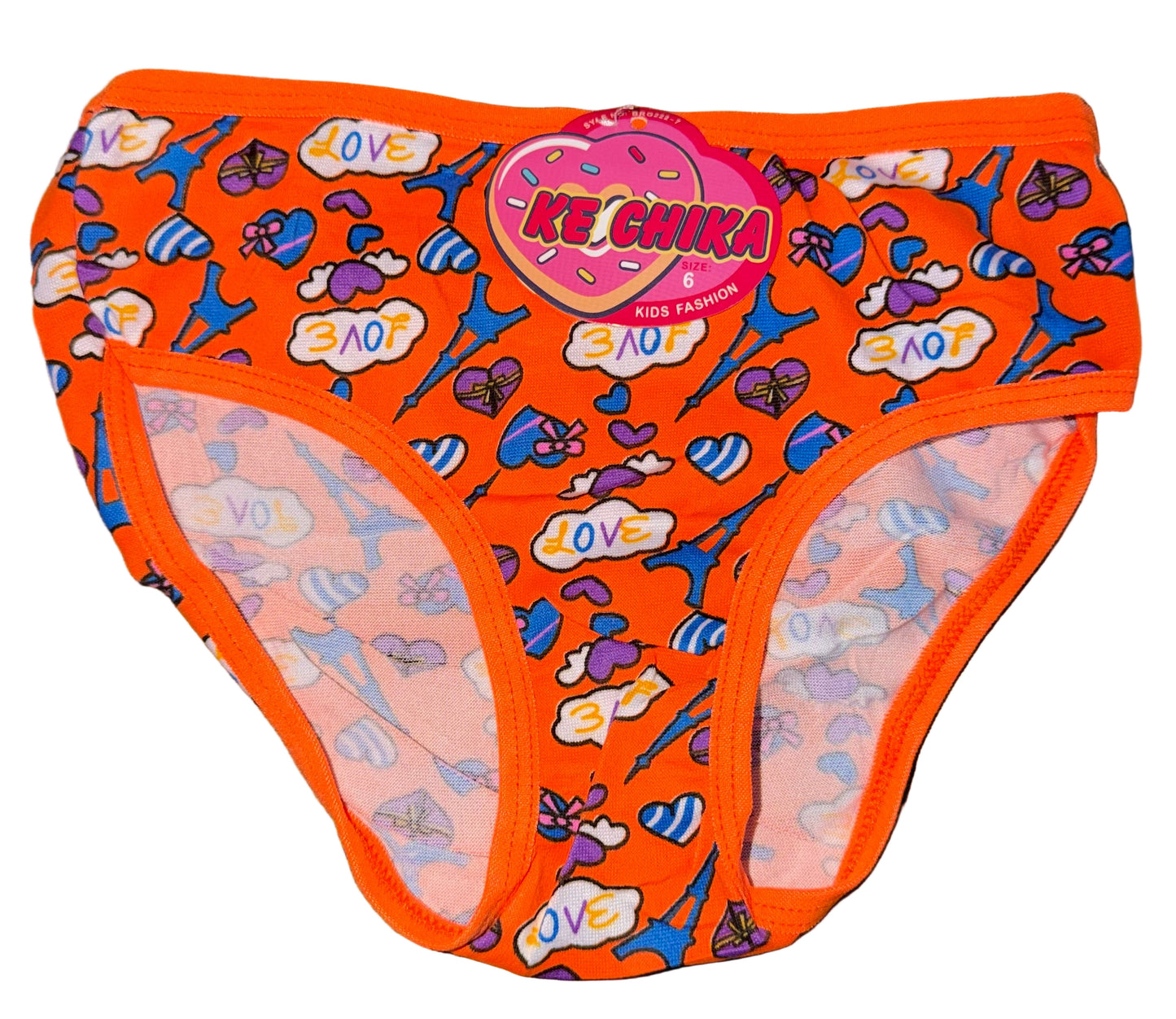 Panty de niña paris corazon