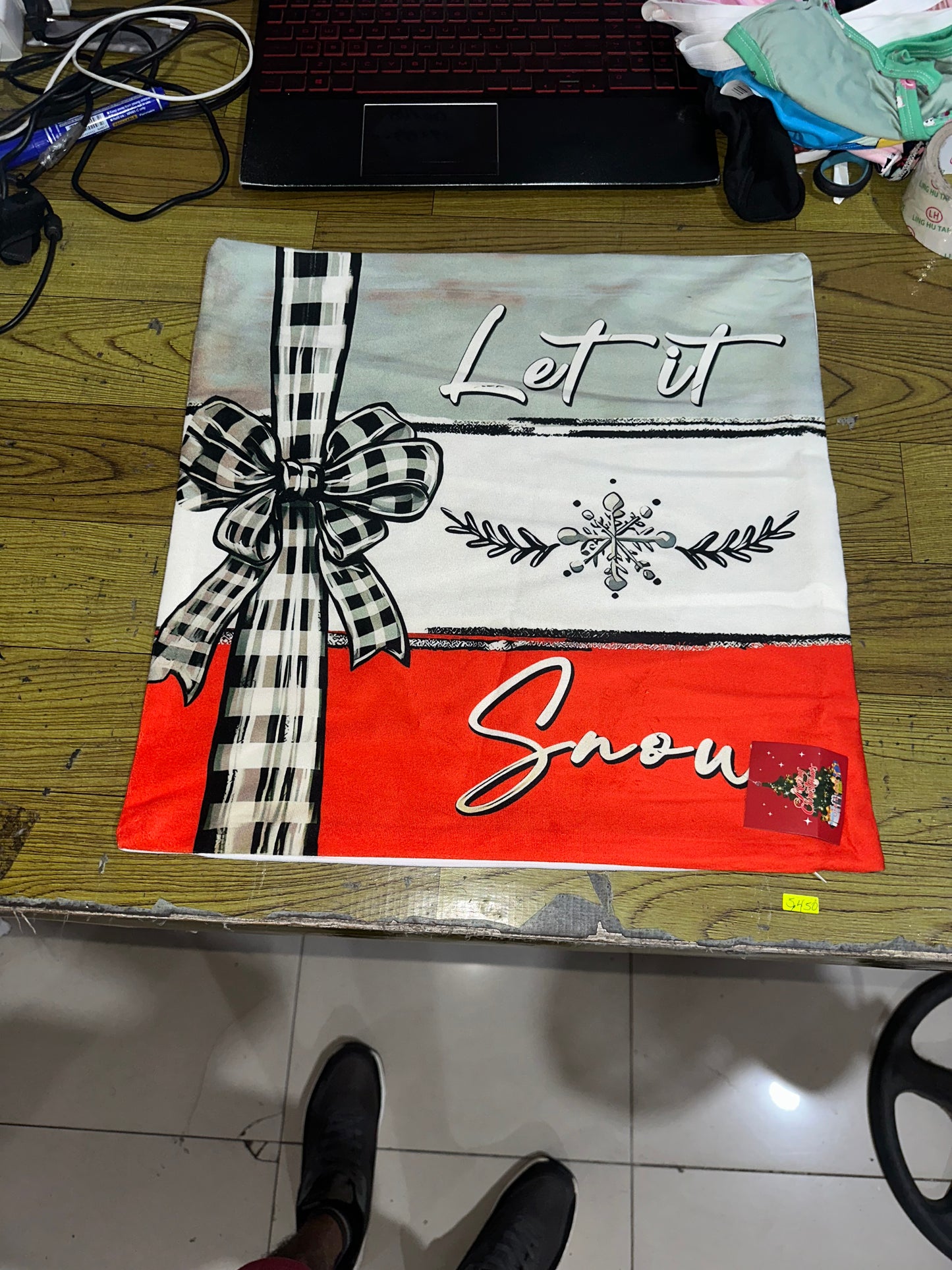 Forro de cojin Navideño