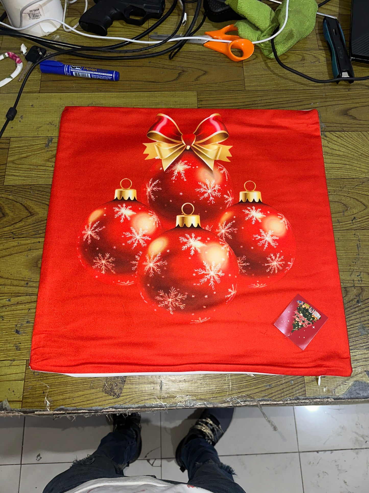 Forro de cojin Navideño