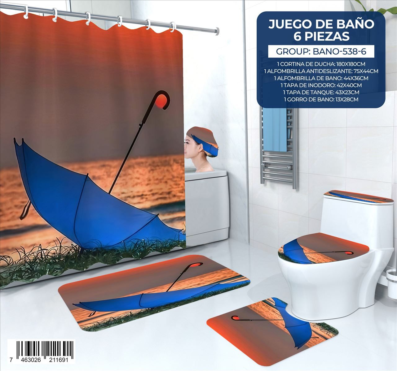 Juego de Baño de 6 pieza