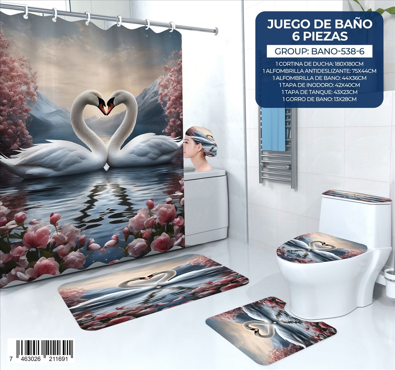 Juego de Baño de 6 pieza