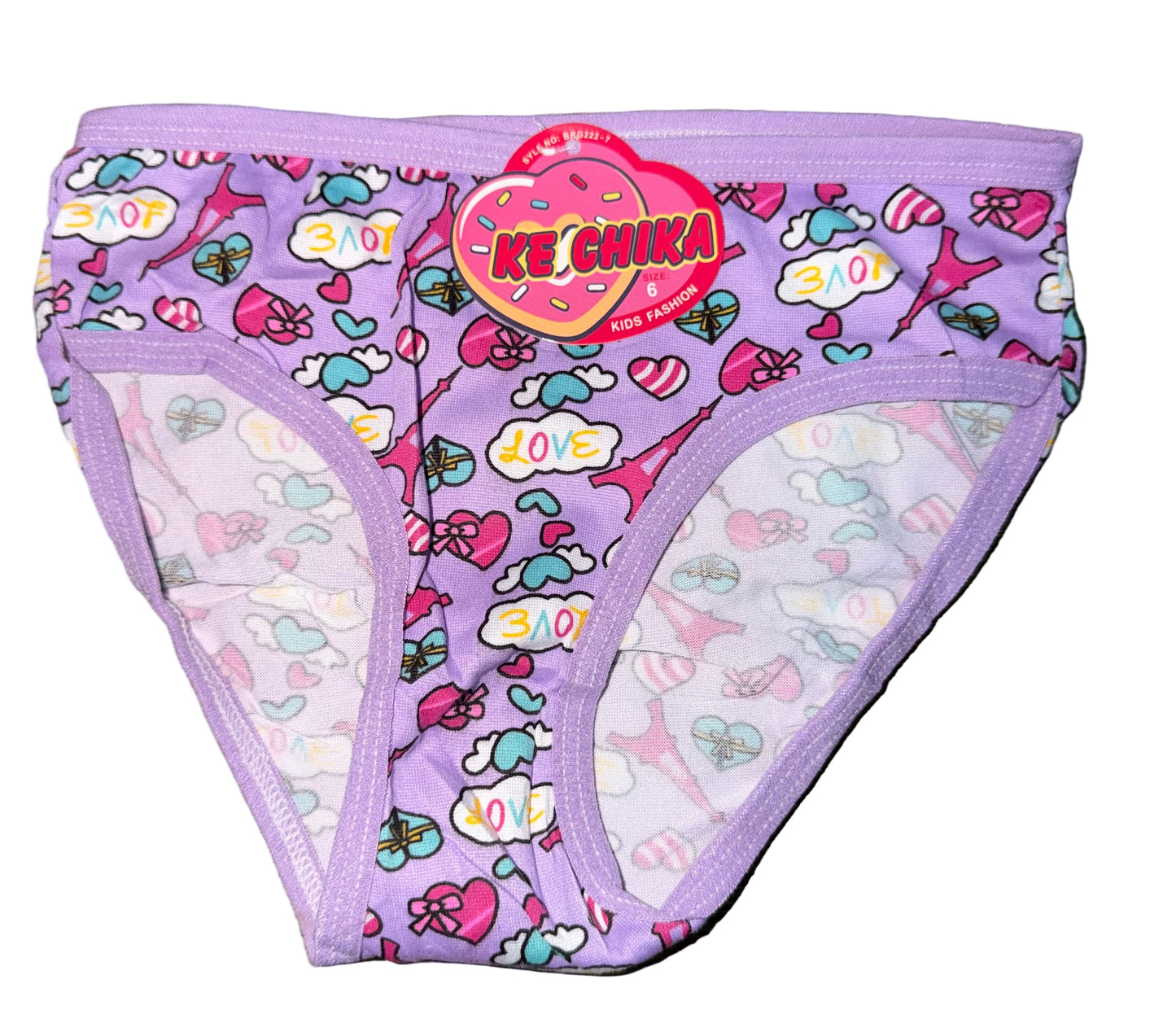 Panty de niña paris corazon