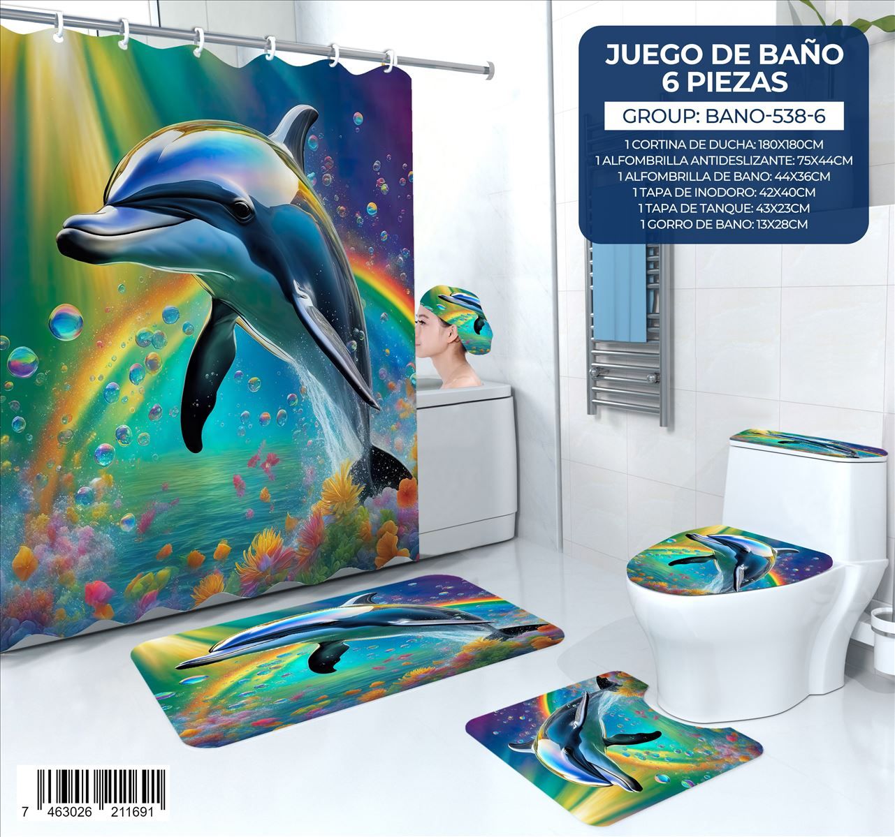 Juego de Baño de 6 pieza