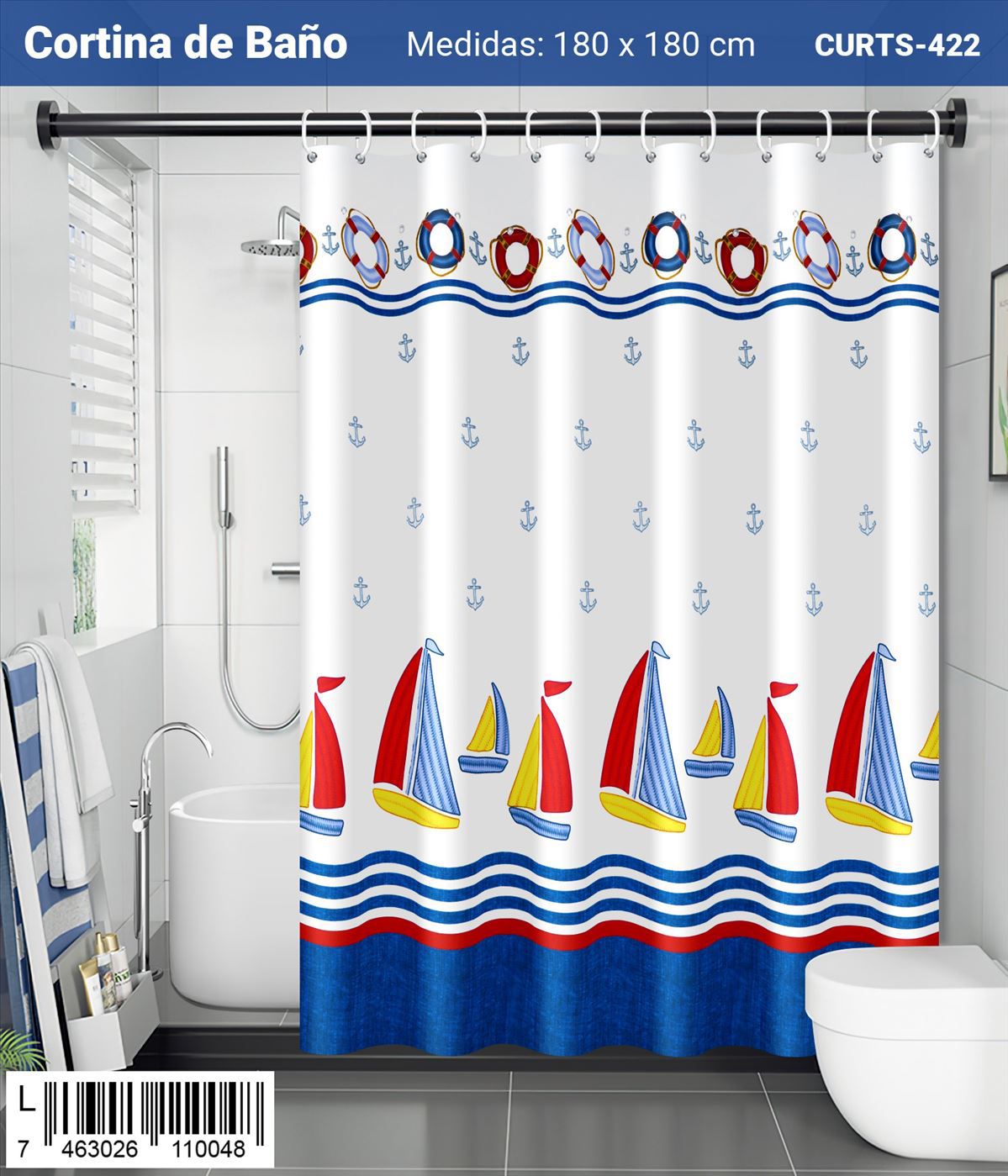 Cortina Impermeables con Diseño