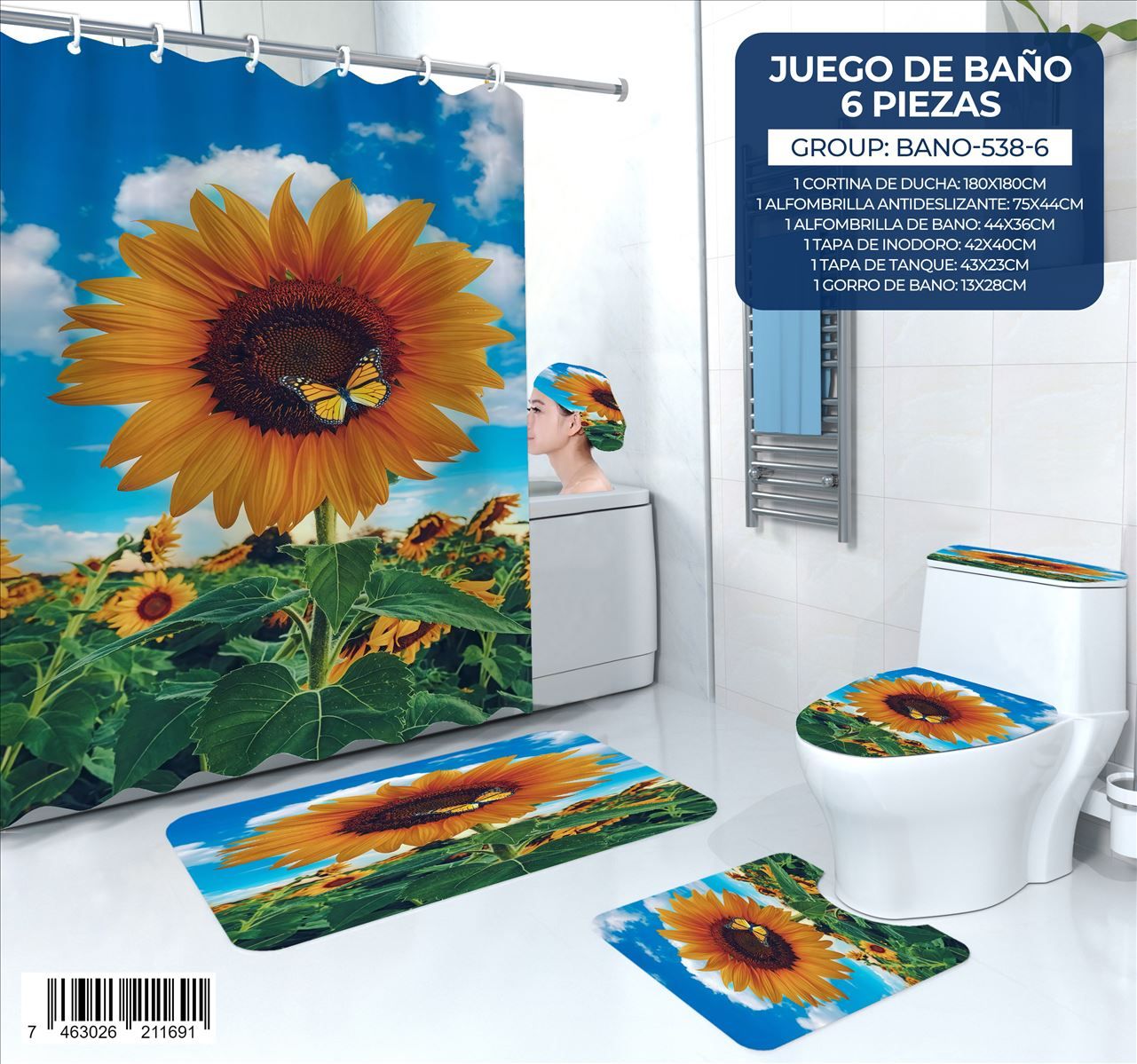 Juego de Baño de 6 pieza