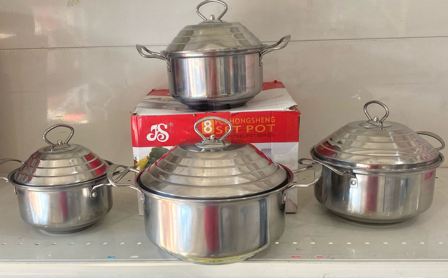 Juego De Olla Aluminio 8 Pz