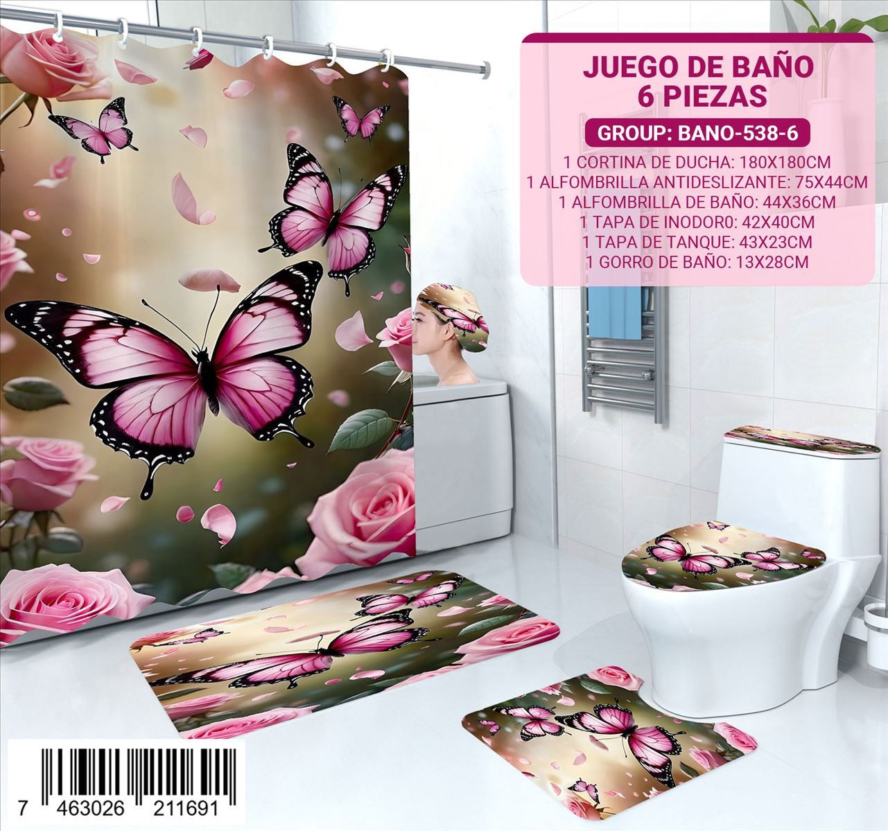 Juego de Baño de 6 pieza