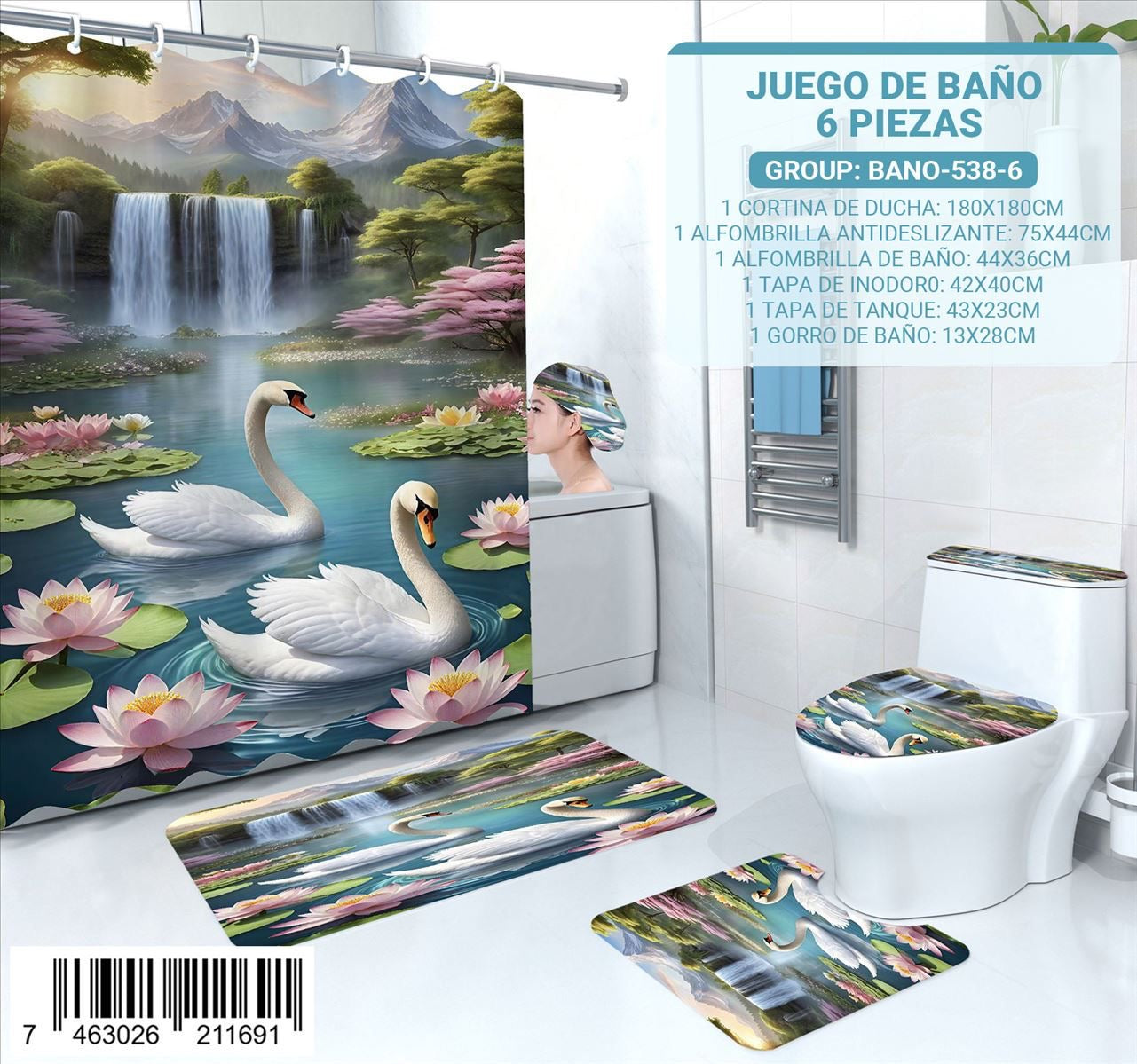 Juego de Baño de 6 pieza