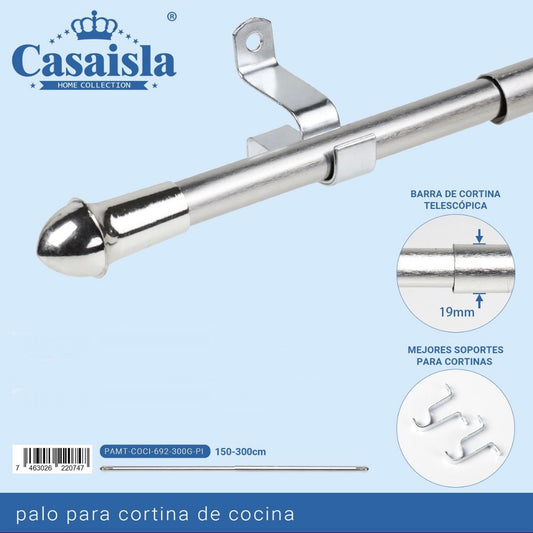 Palo de Cortina de cocina 150-300CM