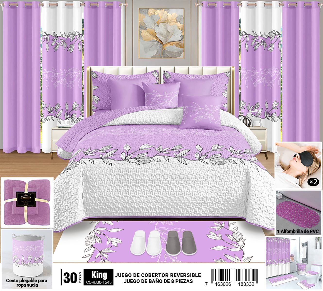 Cobertor 30 Pz Queen y King