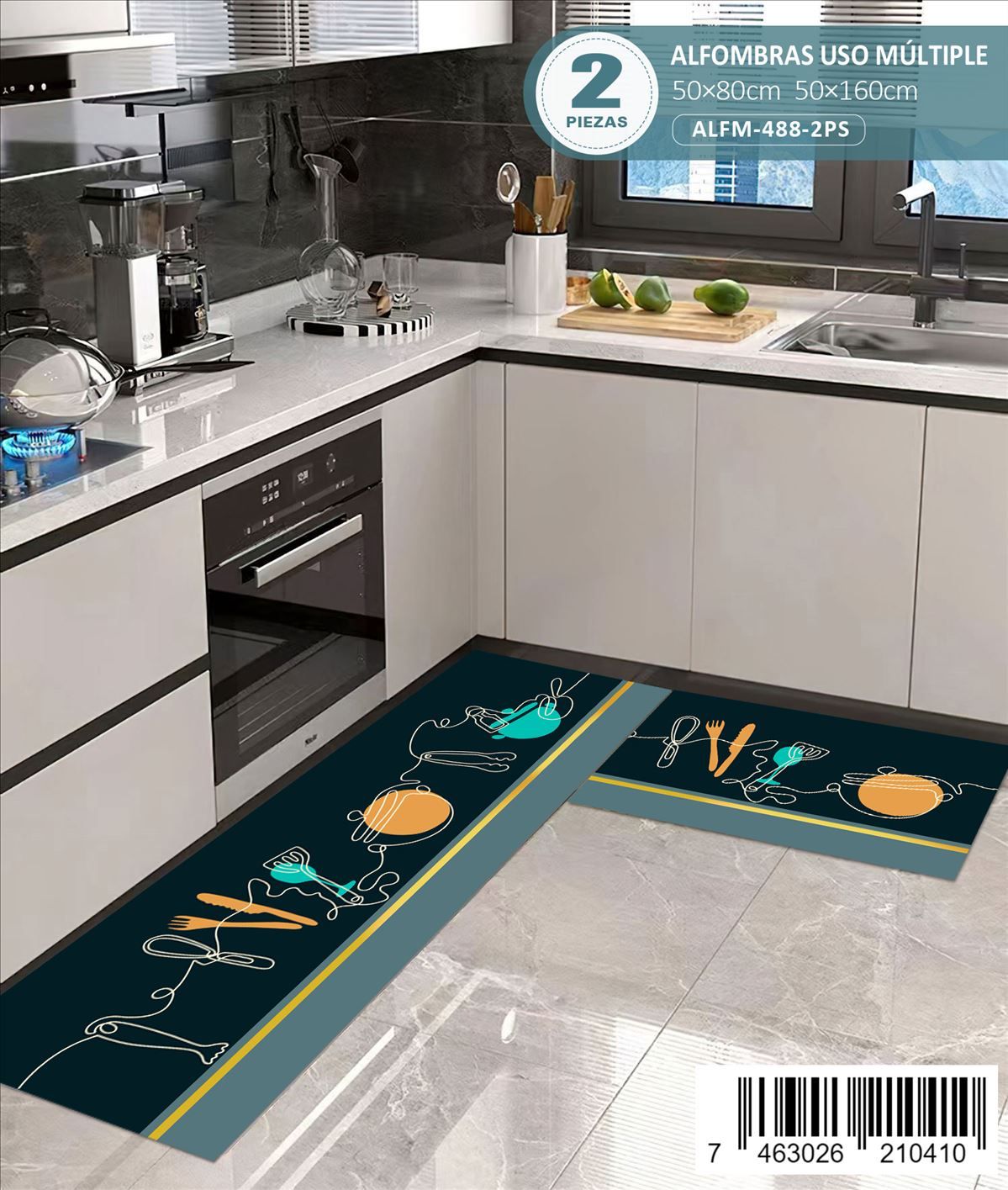 Alfombra De Cocina 2pz
